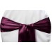 Satin Chair Sashes Sangria