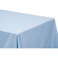  Polyester 90"x132" Rectangular Tablecloth Baby Blue