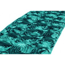 Rossette Runner 14" x 108" Dark Turquoise