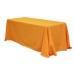 Polyester 90"x132" Rectangular Tablecloth Orange