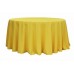 Polyester 120" Round Tablecloth Canary Yellow