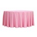 Polyester 120" Round Tablecloth Pink