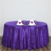 Crinkle Taffeta 117" Round Tablecloth Purple