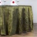 Pintuck 120" Round Tablecloth Willow/Moss